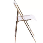 Luxury Modern Folding Chairs Acrylic Lucite