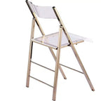 Luxury Modern Folding Chairs Acrylic Lucite