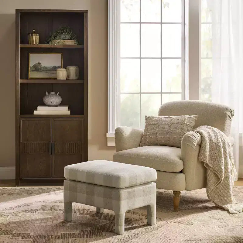 Fully Upholstered Ottoman designed with