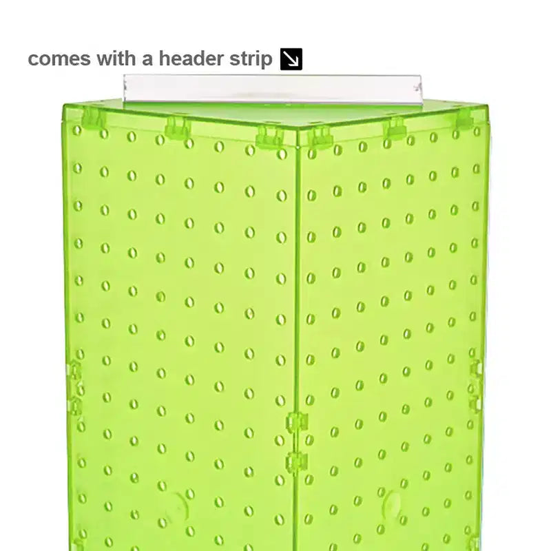 Four-Sided Revolving Pegboard Counter Display with Hooks
