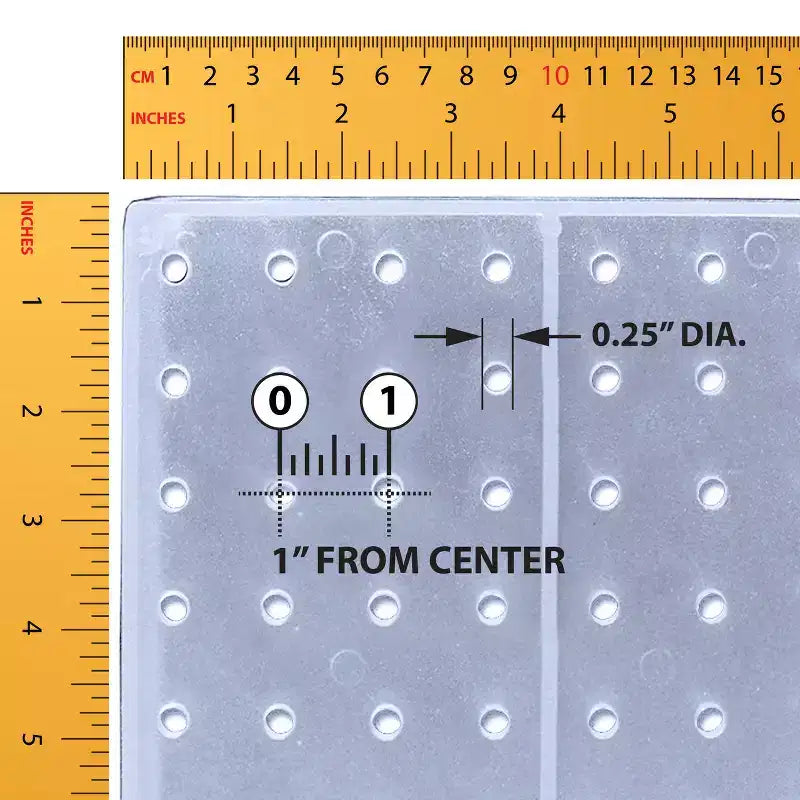Four-Sided Revolving Pegboard Counter Display with Hooks