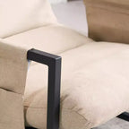 Upholstered Sling Accent Chair with Metal Frame Modern Style