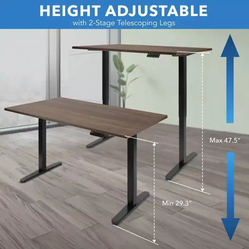Electric Sit-Stand Desk with Tabletop