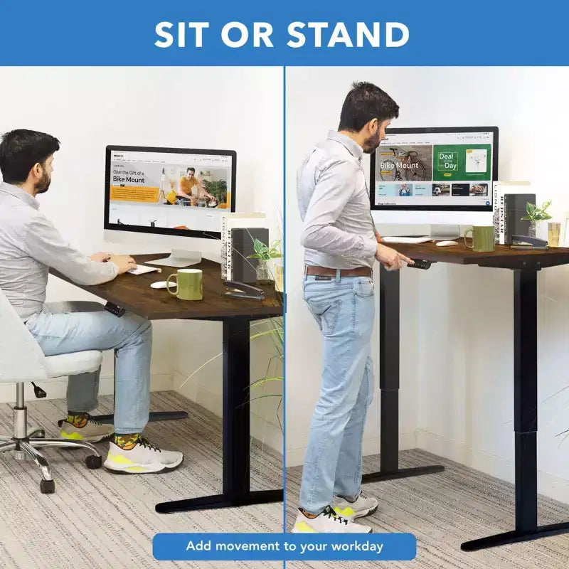 Electric Sit-Stand Desk with Tabletop