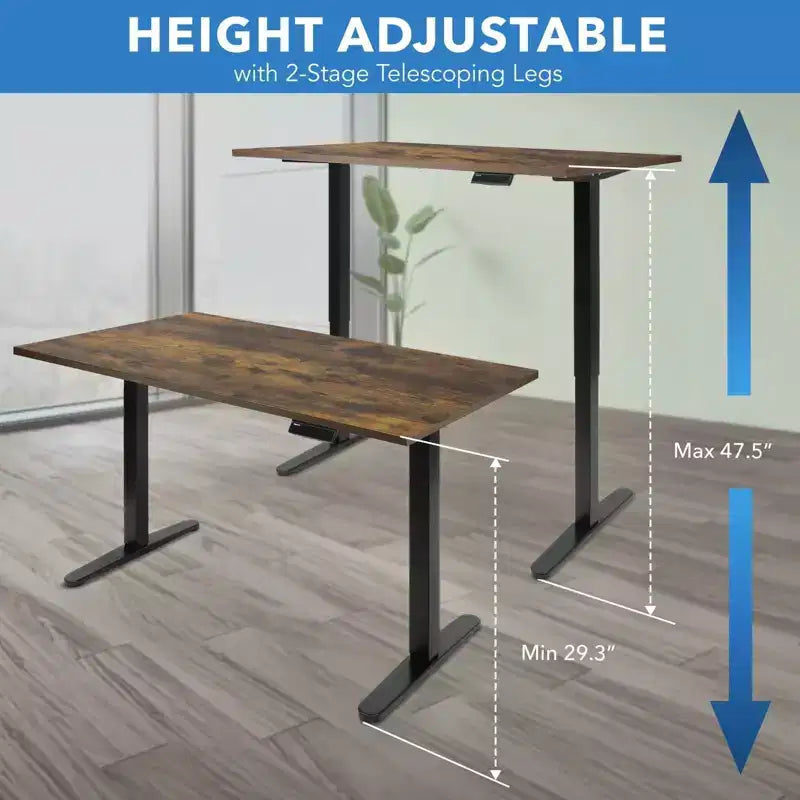 Electric Sit-Stand Desk with Tabletop