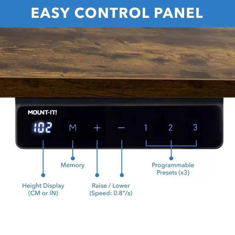 Electric Sit-Stand Desk with Tabletop