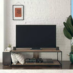 TV Stand for TVs up to 65, Weathered Oak