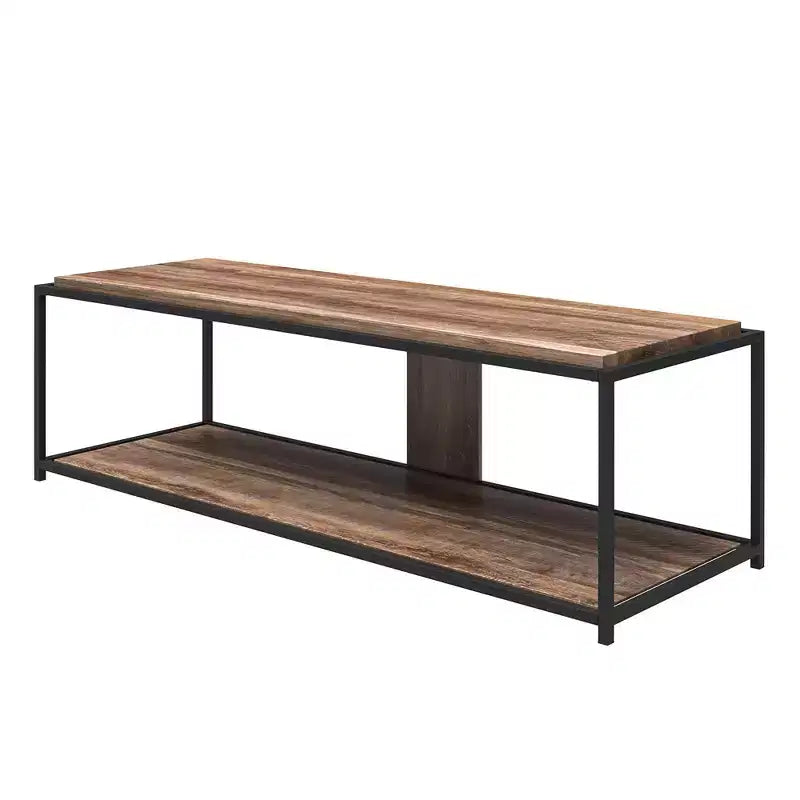 TV Stand for TVs up to 65, Weathered Oak