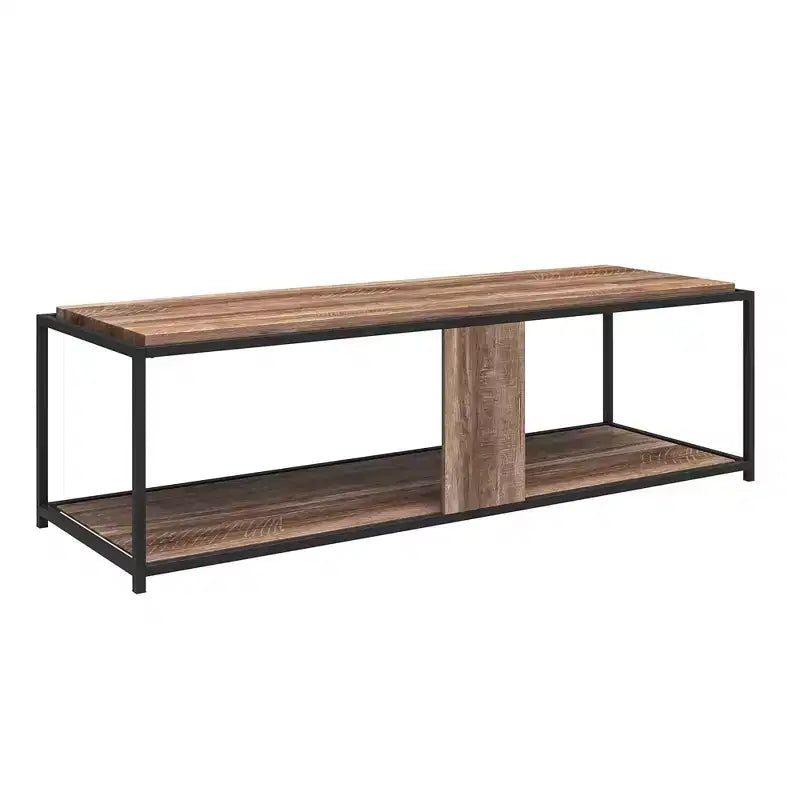 TV Stand for TVs up to 65, Weathered Oak